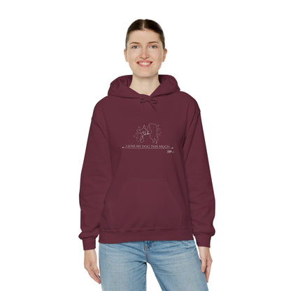 Unisex Hooded Sweatshirt - I Love My Dog This Much