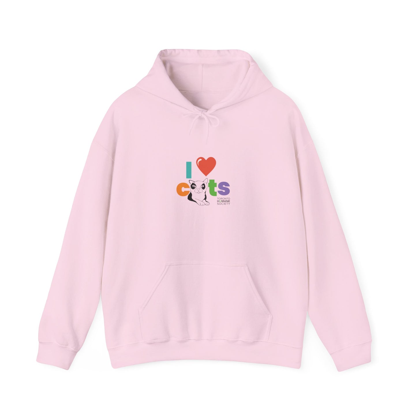 Unisex Hooded Sweatshirt - I Love Cats