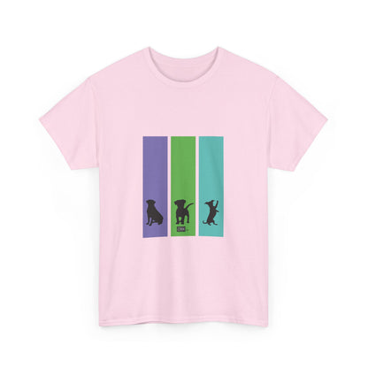 Unisex Cotton Tee - Dog Silhouettes