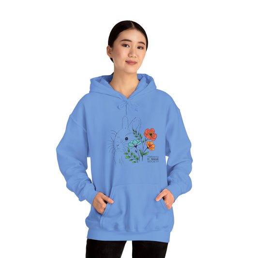 Unisex Hoodie - Floral Rabbit