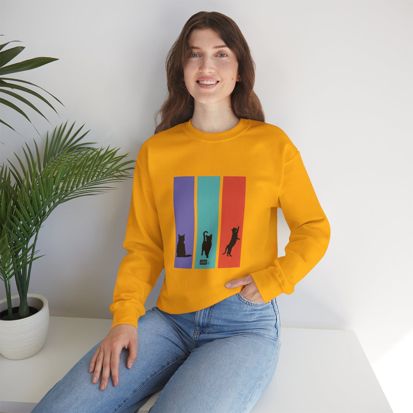 Unisex Sweatshirt - Cat Silhouettes