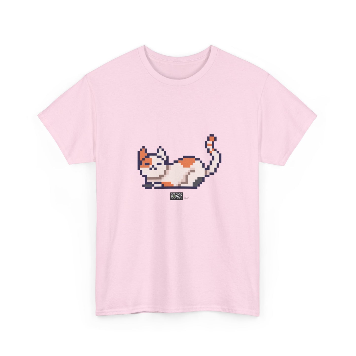 Unisex Cotton Tee - Pixelated Cat