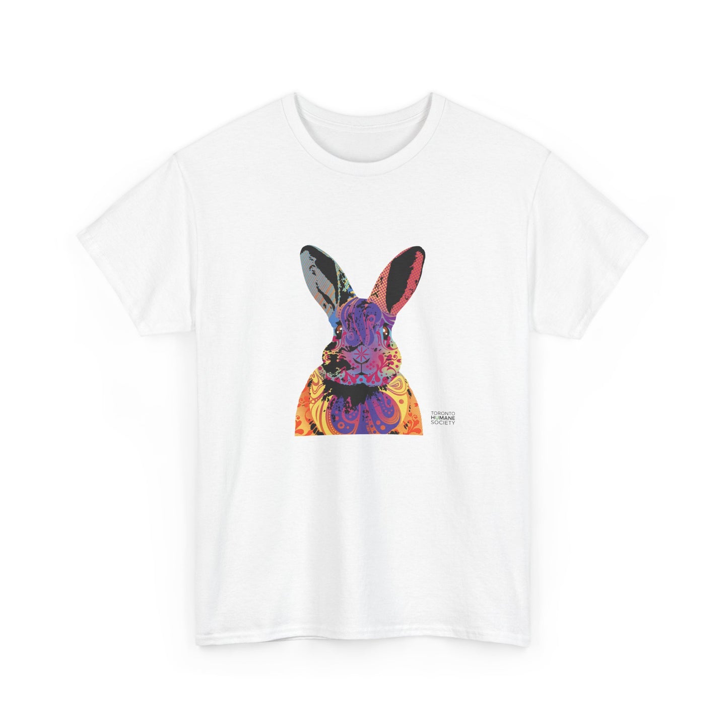 Unisex Cotton Tee - Abstract Rabbit