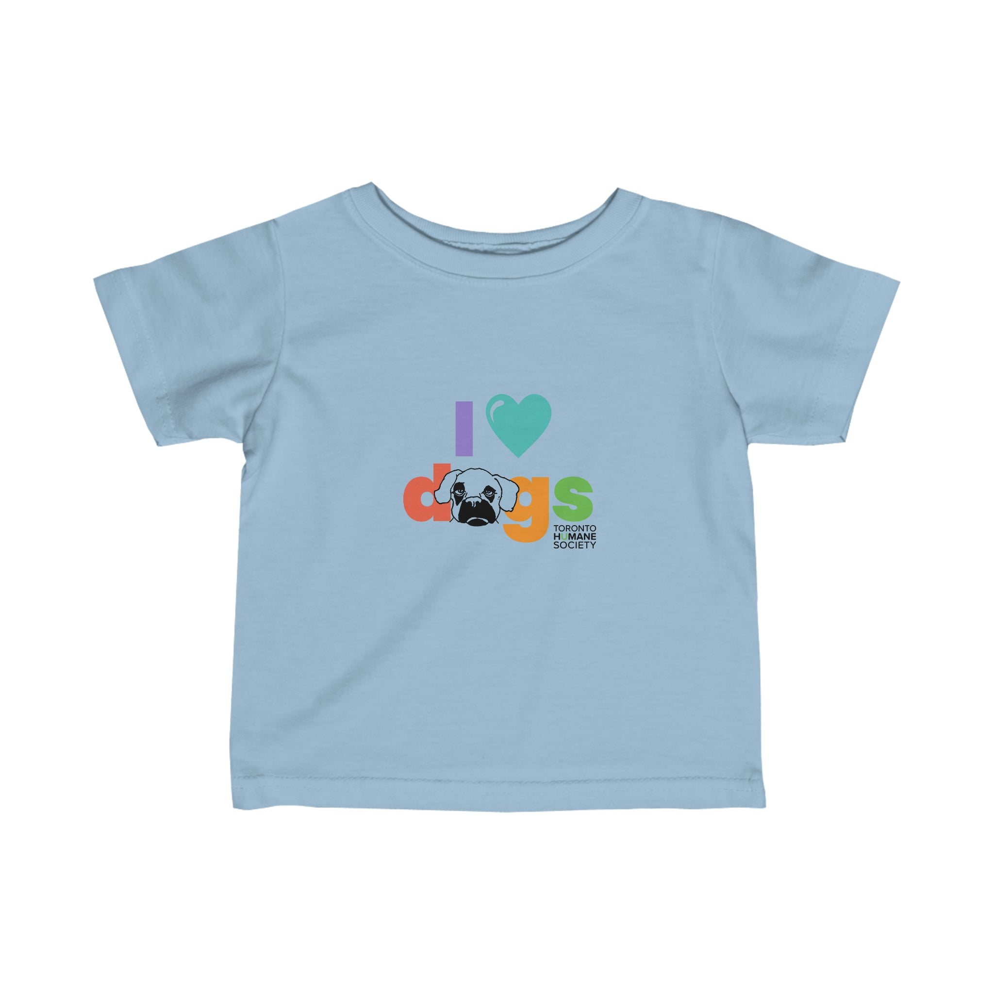 Infant Fine Jersey Tee - I Love Dogs
