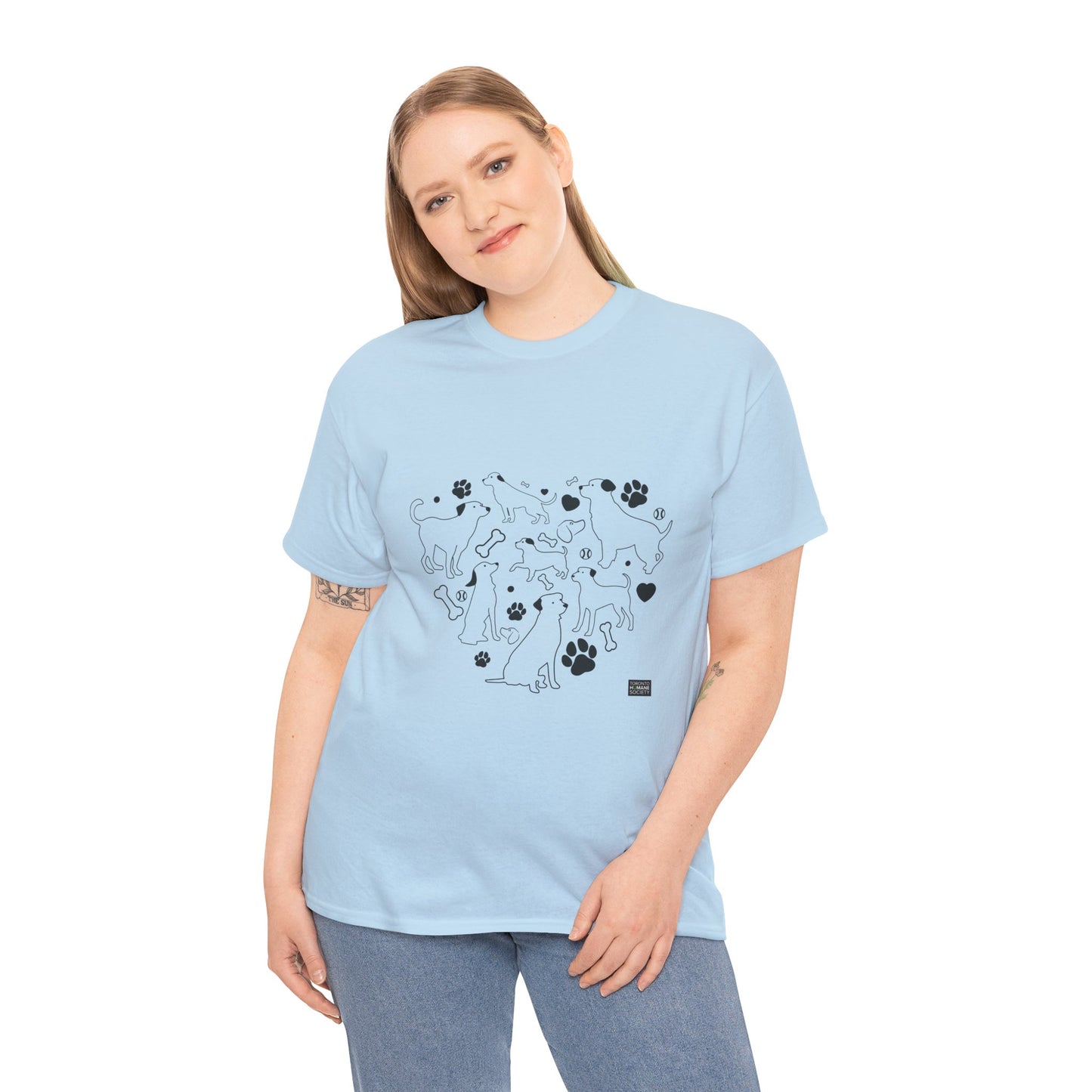 Unisex Cotton Tee - Dog Heart