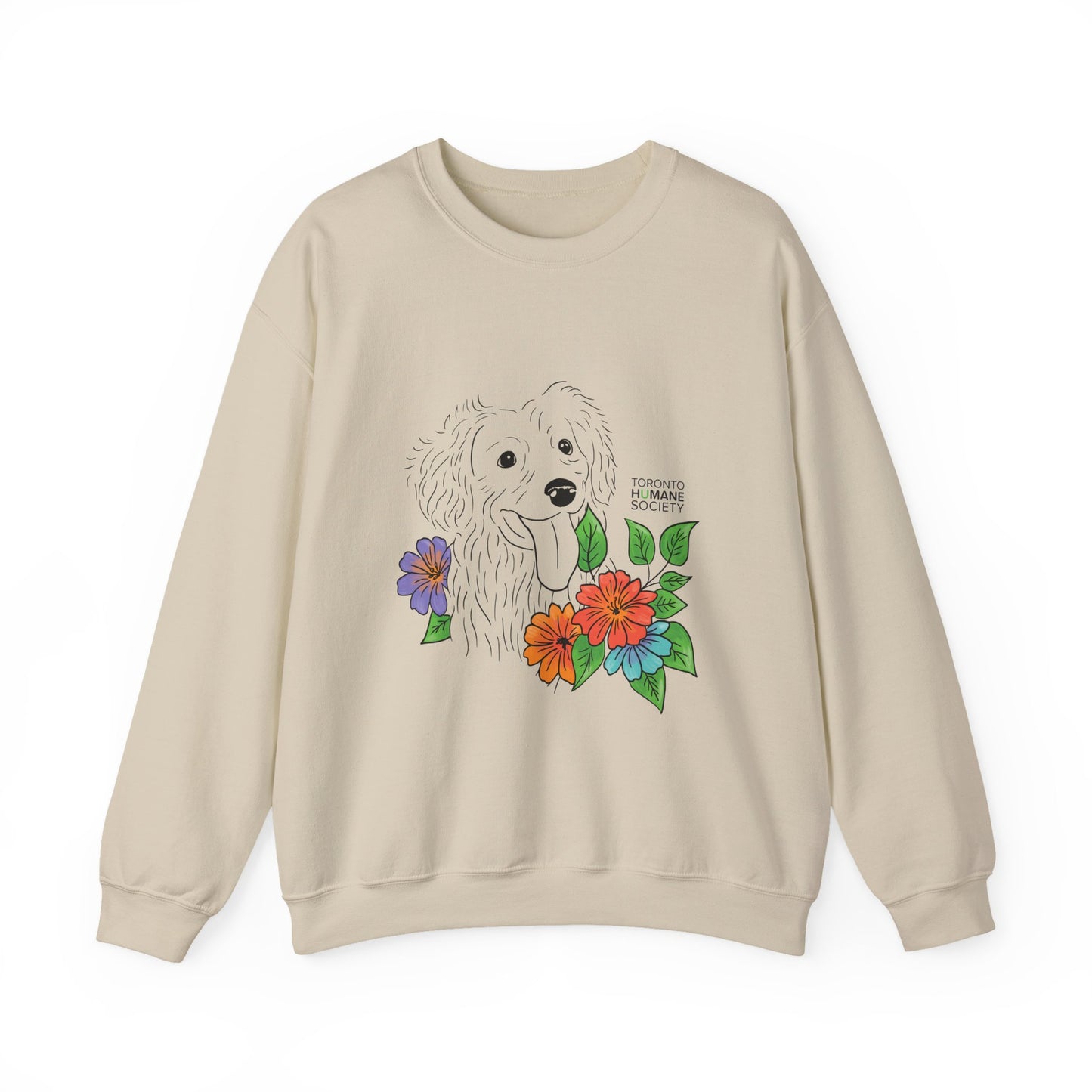 Sweatshirt - Floral Dog