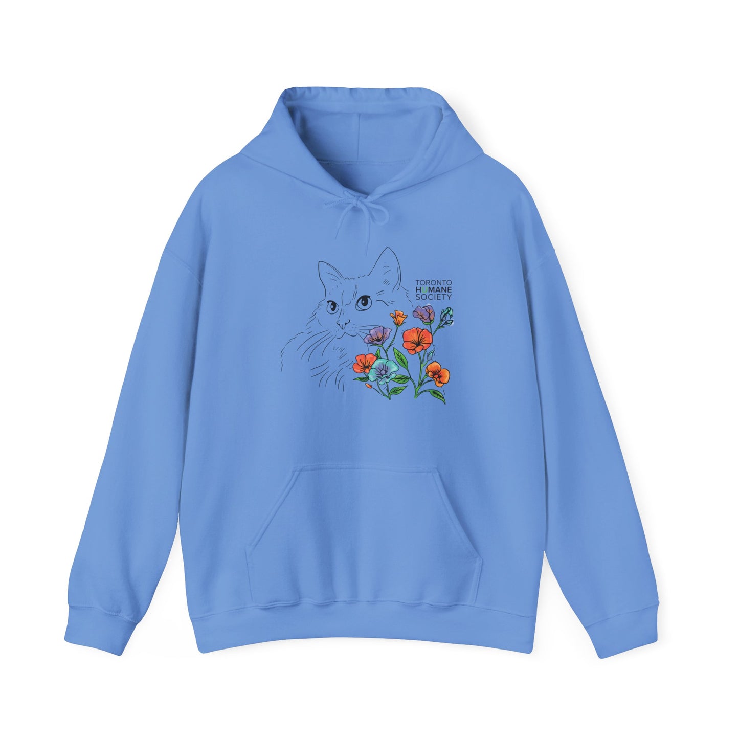 Unisex Hoodie - Floral Cat