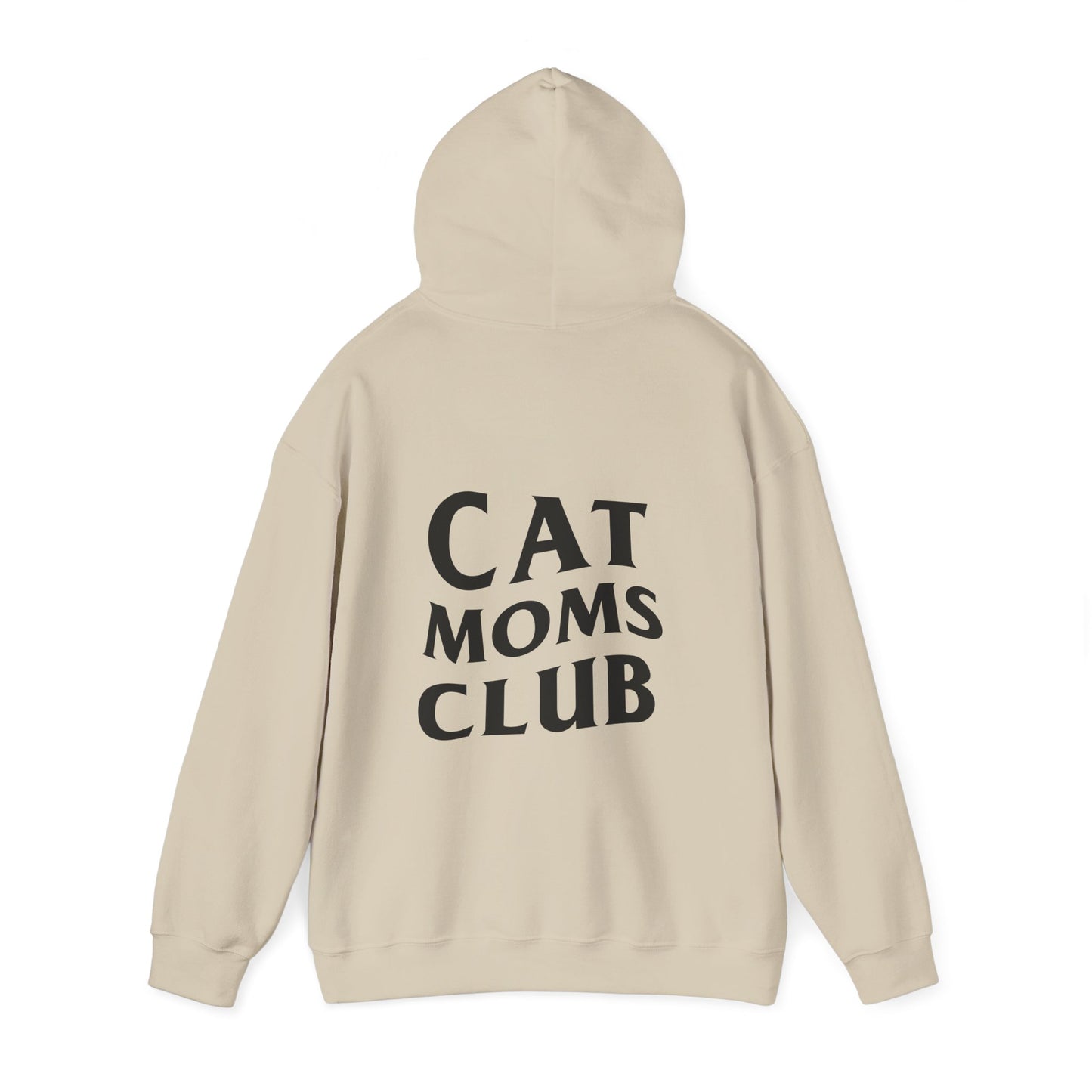 Cat Moms Club, Back Design - Hoodie