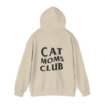 Cat Moms Club, Back Design - Hoodie