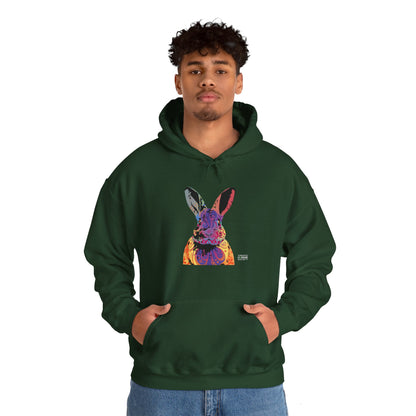 Unisex Hooded Sweatshirt - Abstract Rabbit