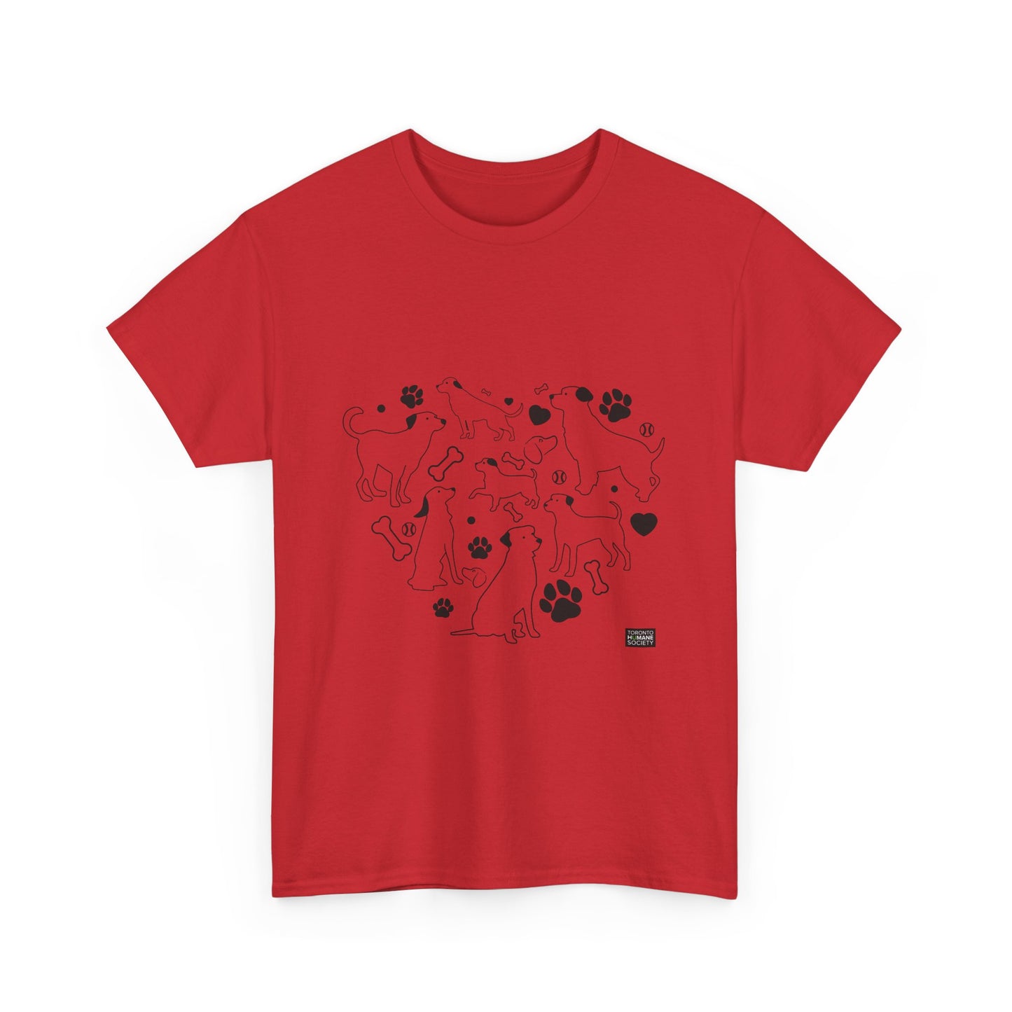 Unisex Cotton Tee - Dog Heart