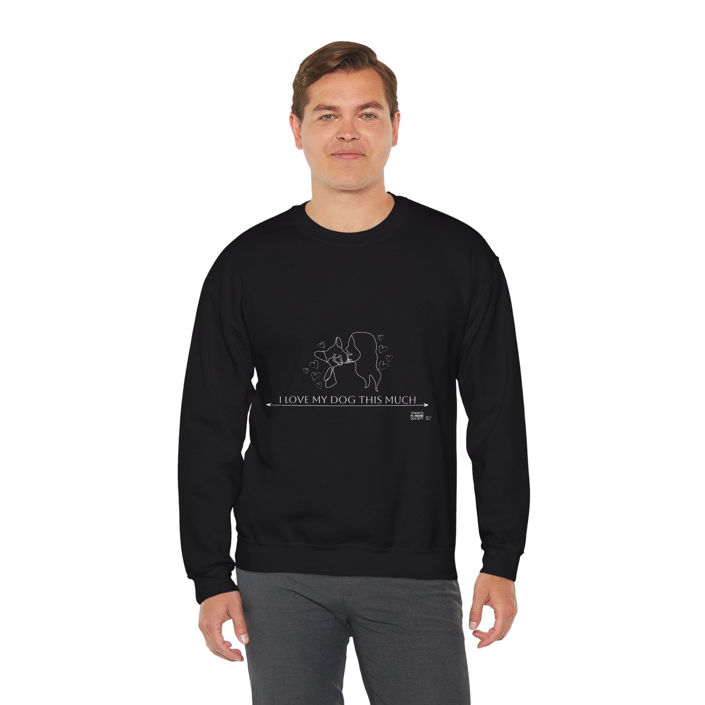 Unisex  Crewneck Sweatshirt - I Love My Dog This Much