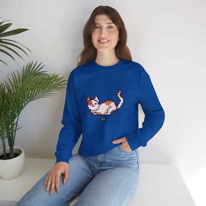 Unisex Crewneck Sweatshirt - Pixelated Cat