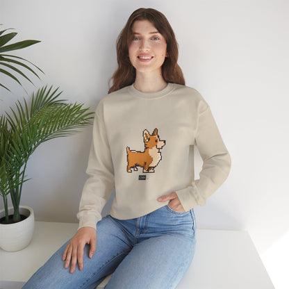 Unisex Crewneck Sweatshirt - Pixelated Dog