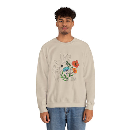Sweatshirt - Floral Rabbit
