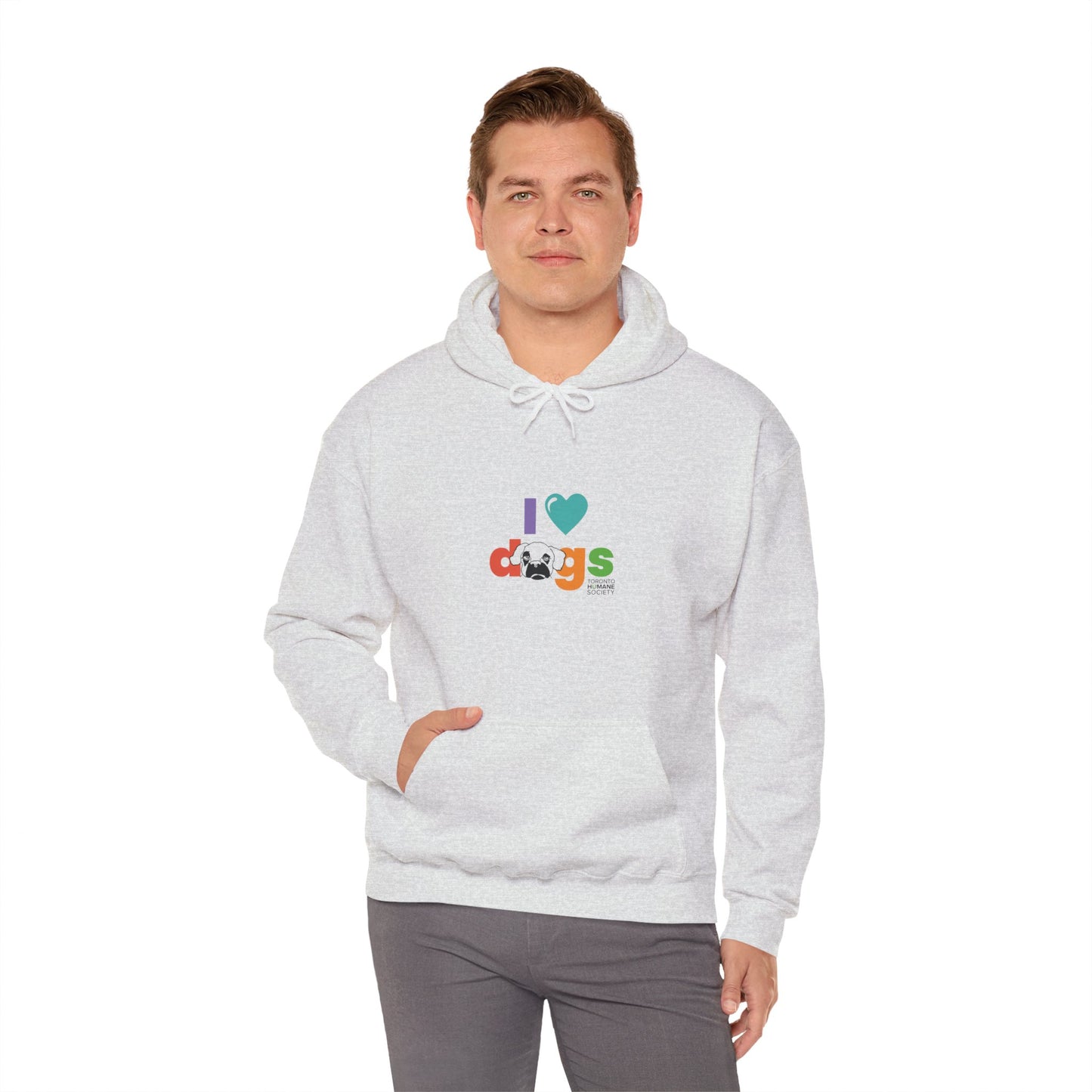 Unisex Hooded Sweatshirt - I Love Dogs