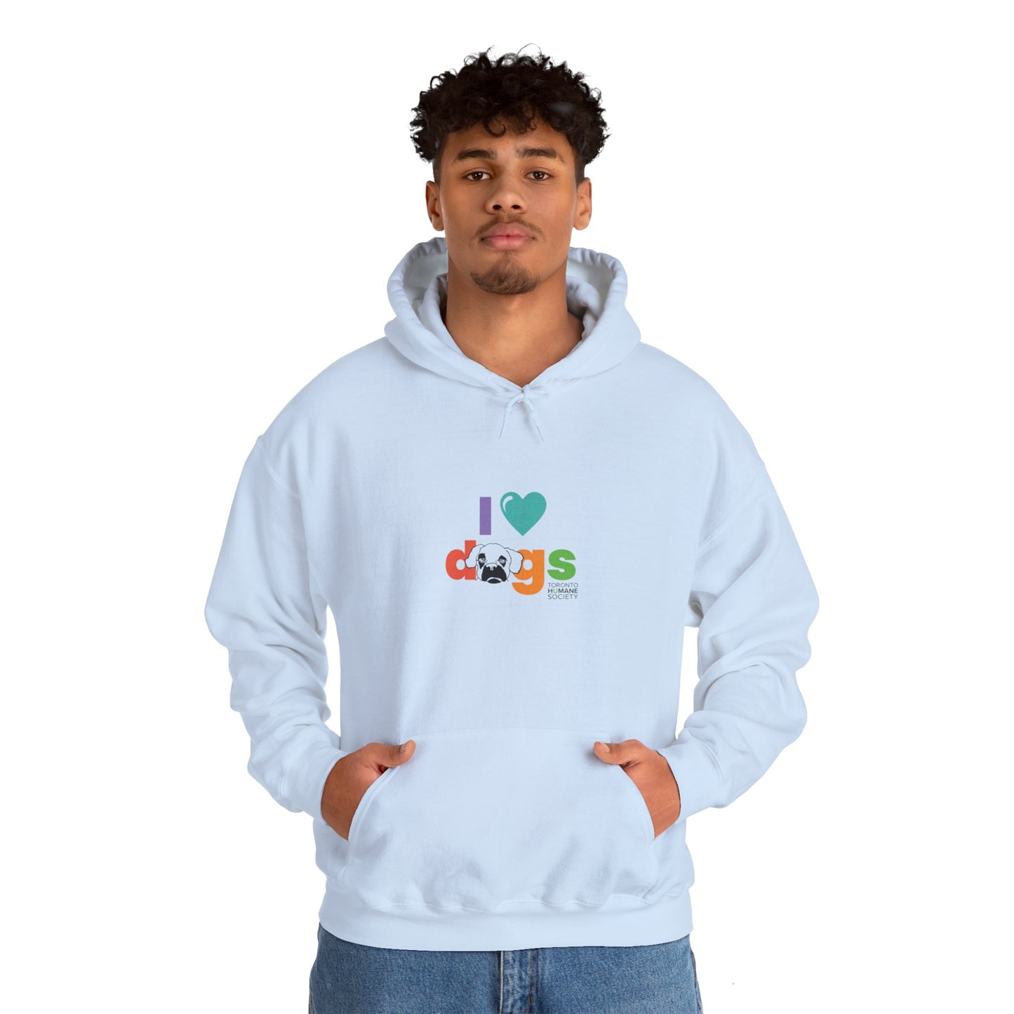 Unisex Hooded Sweatshirt - I Love Dogs