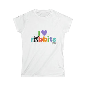 Women's Softstyle Tee - I Love Rabbits