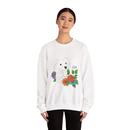 Sweatshirt - Floral Dog