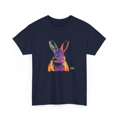 Unisex Cotton Tee - Abstract Rabbit