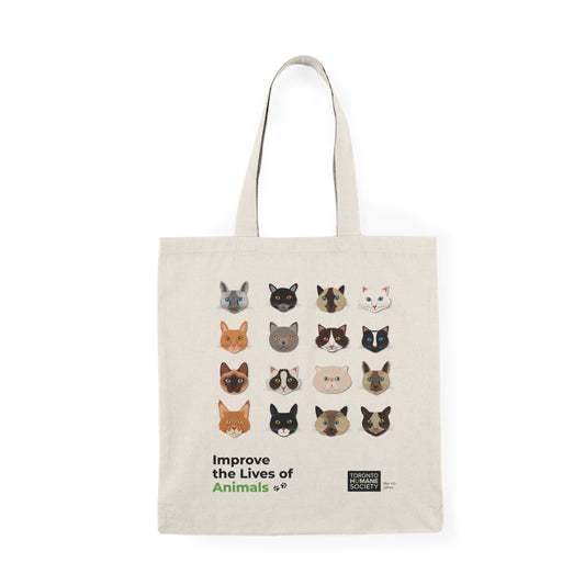 Natural Tote Bag - Cat