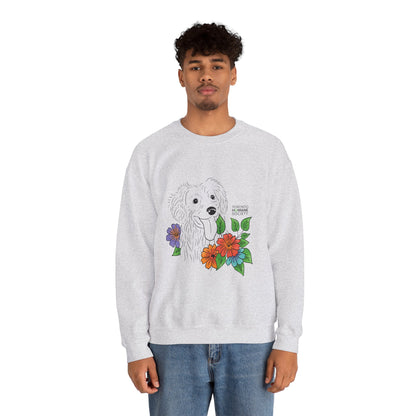 Sweatshirt - Floral Dog