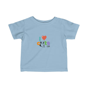 Infant Fine Jersey Tee - I Love Cats