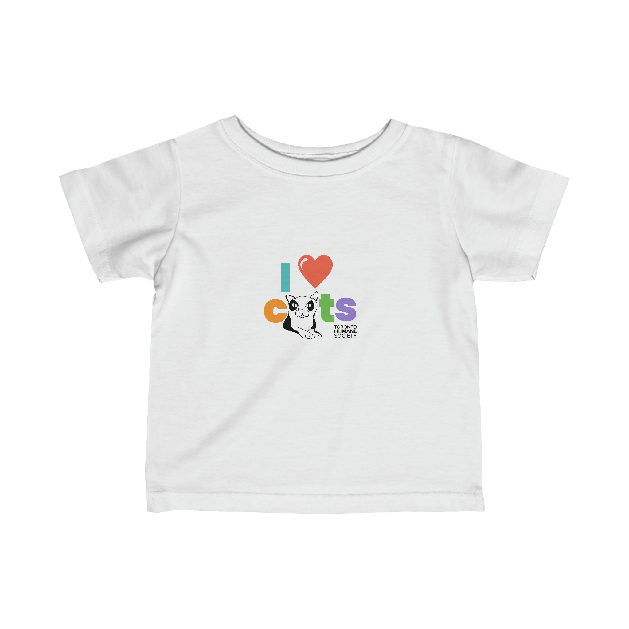 Infant Fine Jersey Tee - I Love Cats