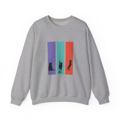 Unisex Sweatshirt - Cat Silhouettes