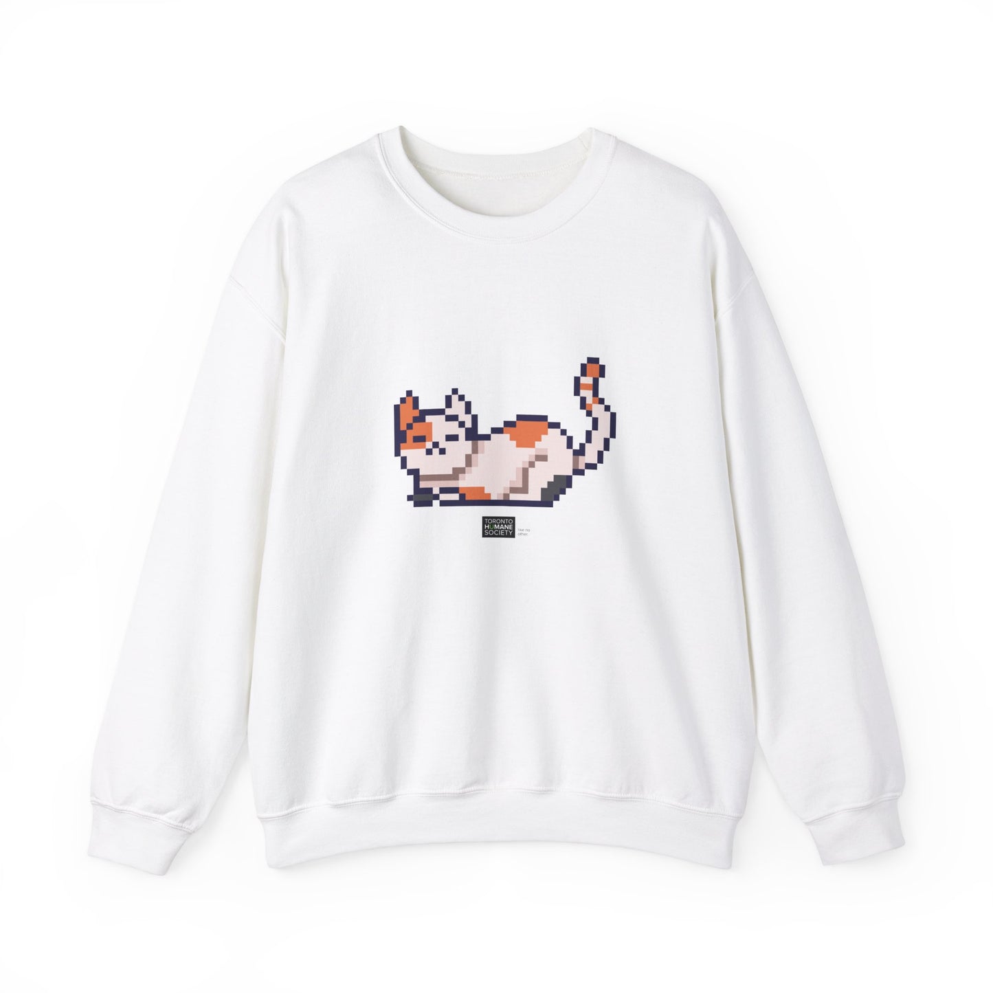 Unisex Crewneck Sweatshirt - Pixelated Cat