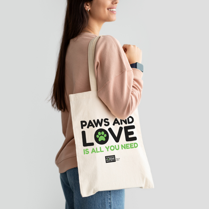 Paws and Love/G&B - Natural Tote Bag