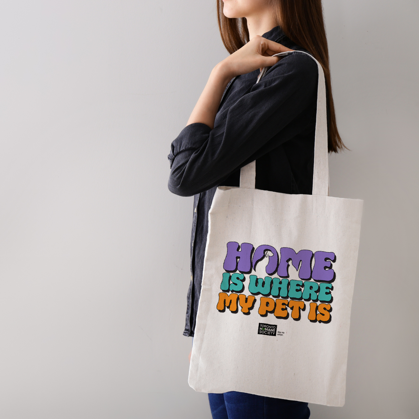 Natural Tote Bag-Home is Where My Pet is