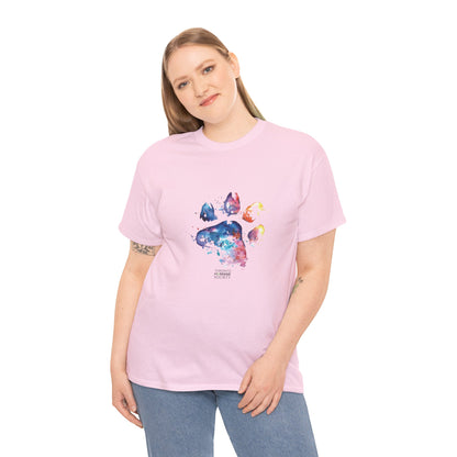 Unisex Cotton Tee - Paw Print