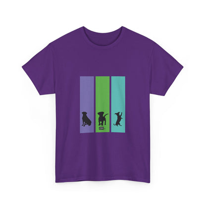 Unisex Cotton Tee - Dog Silhouettes