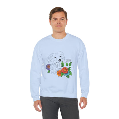 Sweatshirt - Floral Dog