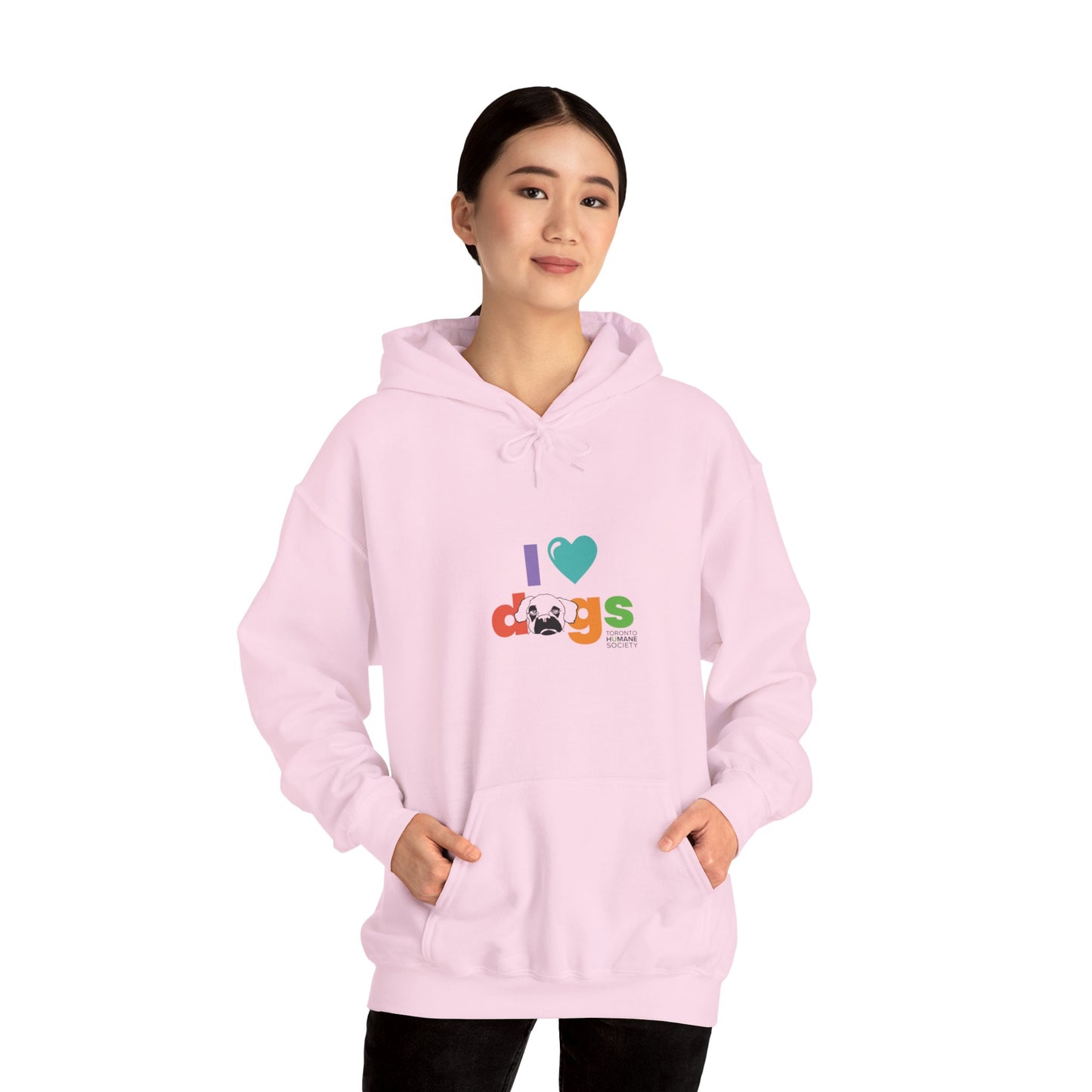 Unisex Hooded Sweatshirt - I Love Dogs