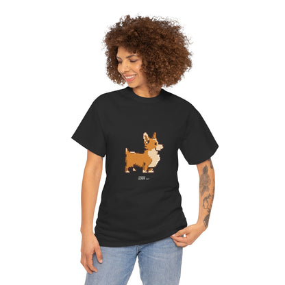 Unisex Cotton Tee - Pixelated Dog