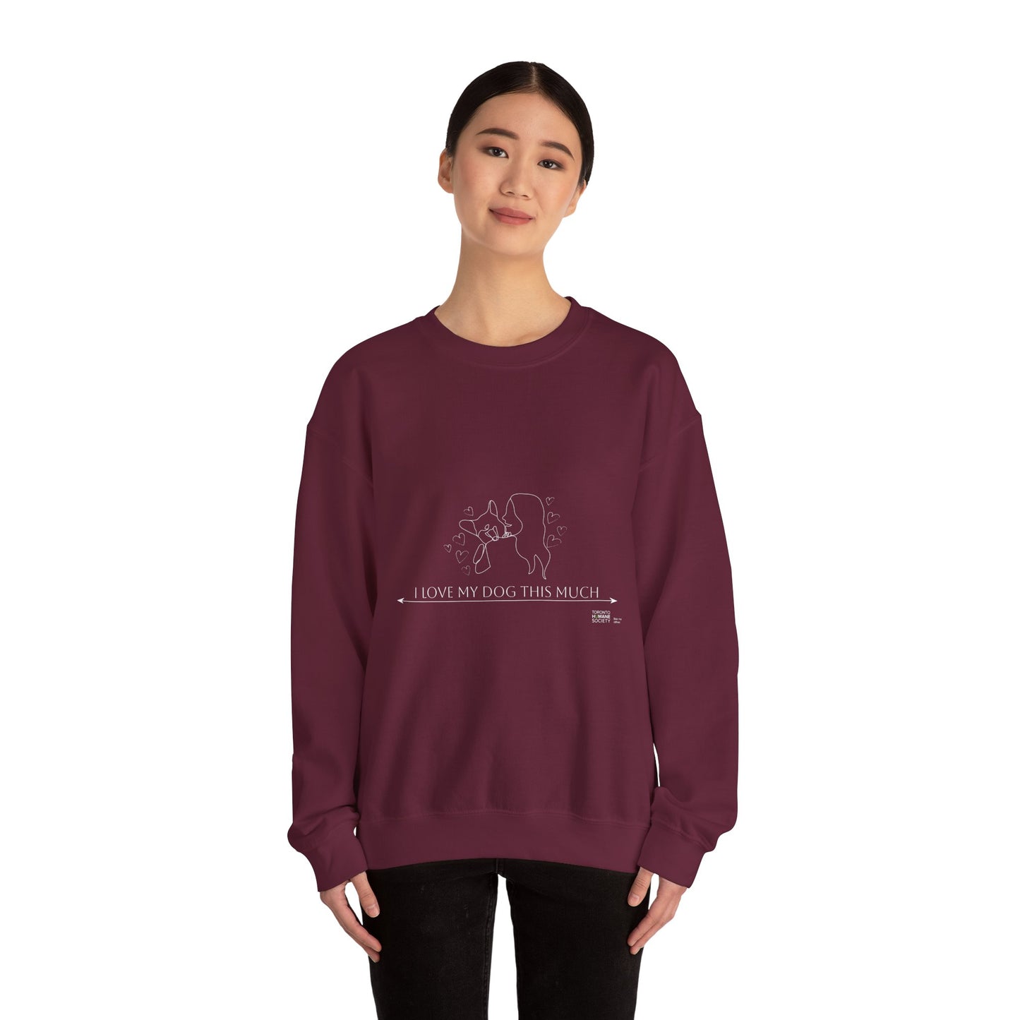 Unisex  Crewneck Sweatshirt - I Love My Dog This Much