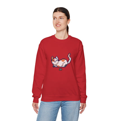 Unisex Crewneck Sweatshirt - Pixelated Cat