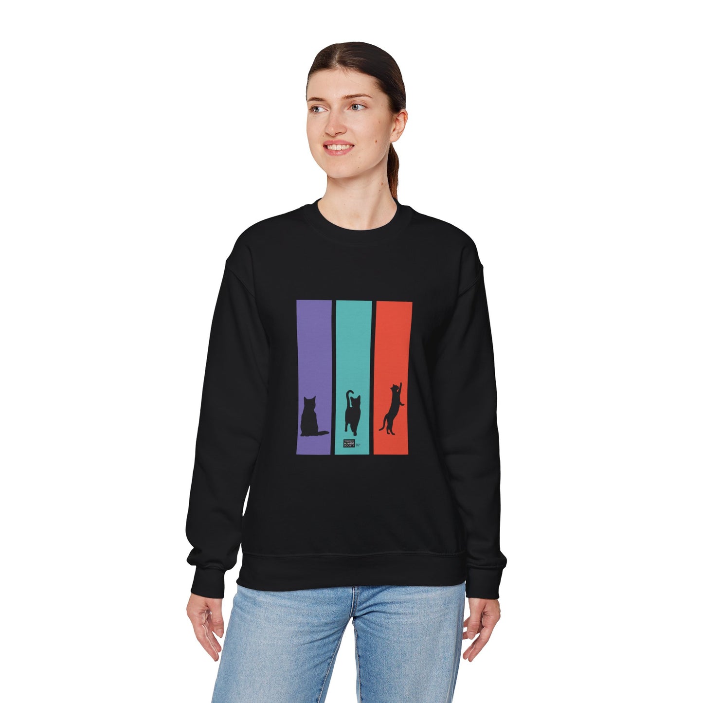 Unisex Sweatshirt - Cat Silhouettes