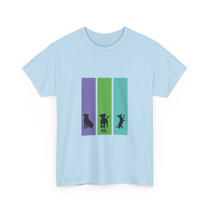 Unisex Cotton Tee - Dog Silhouettes