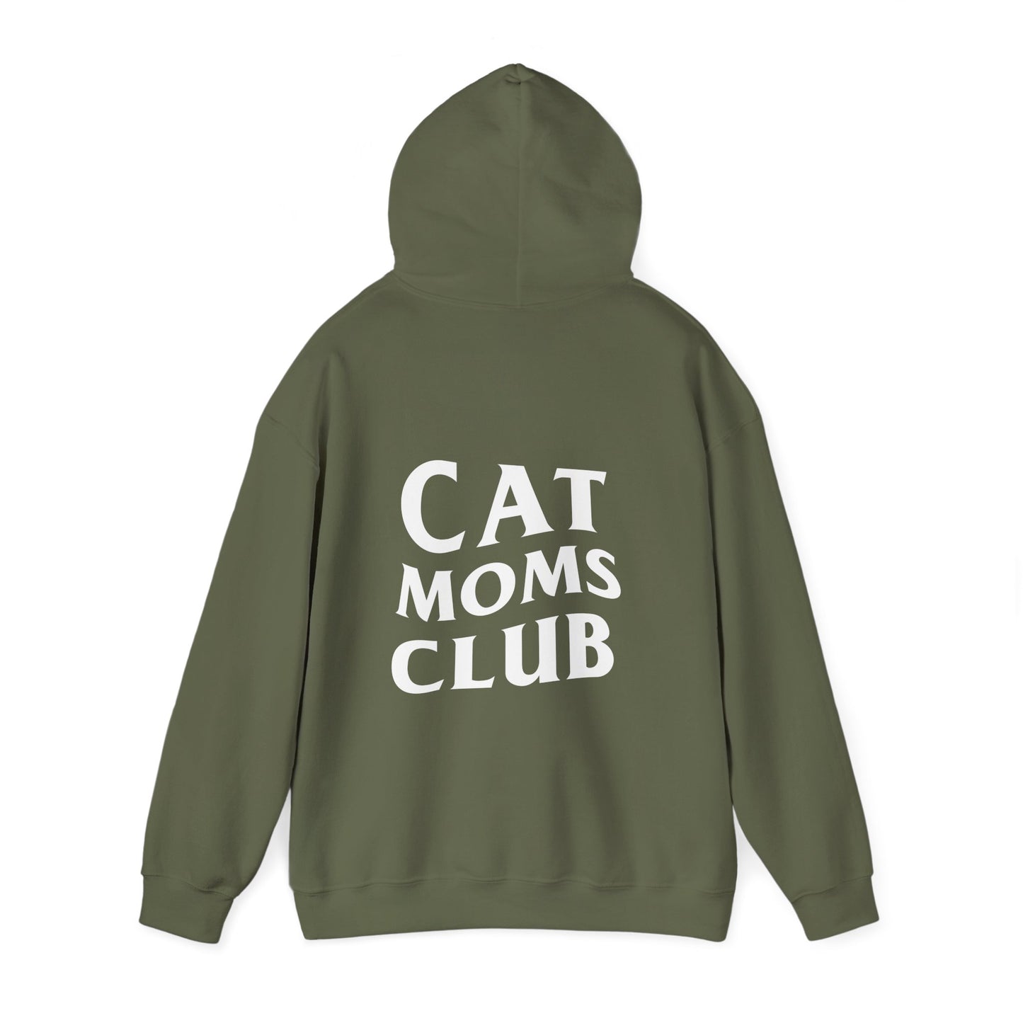 Cat Moms Club, Back Design - Hoodie