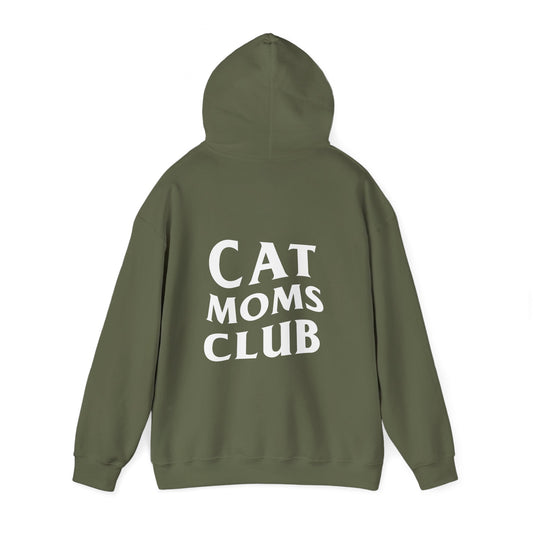 Cat Moms Club, Back Design - Hoodie