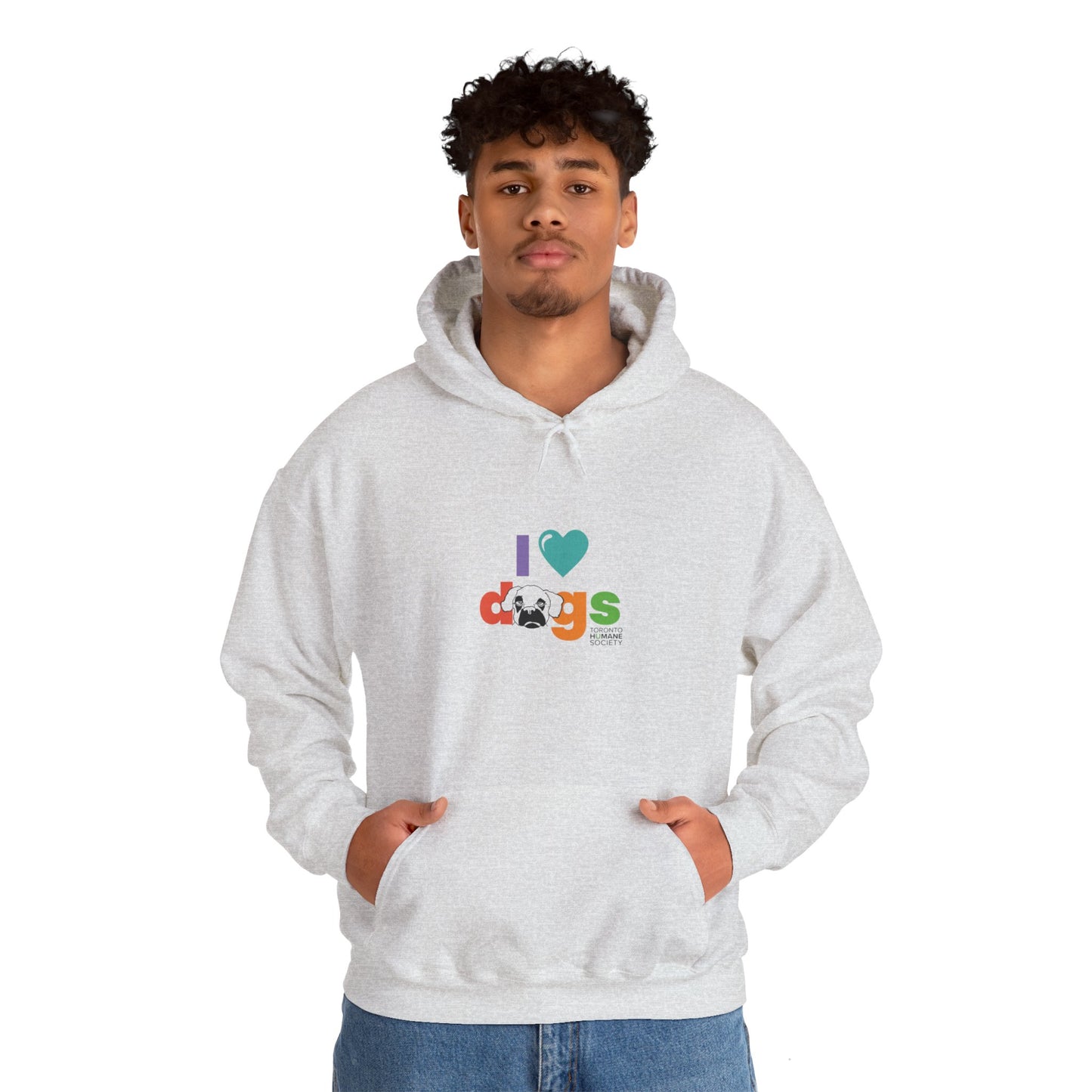 Unisex Hooded Sweatshirt - I Love Dogs