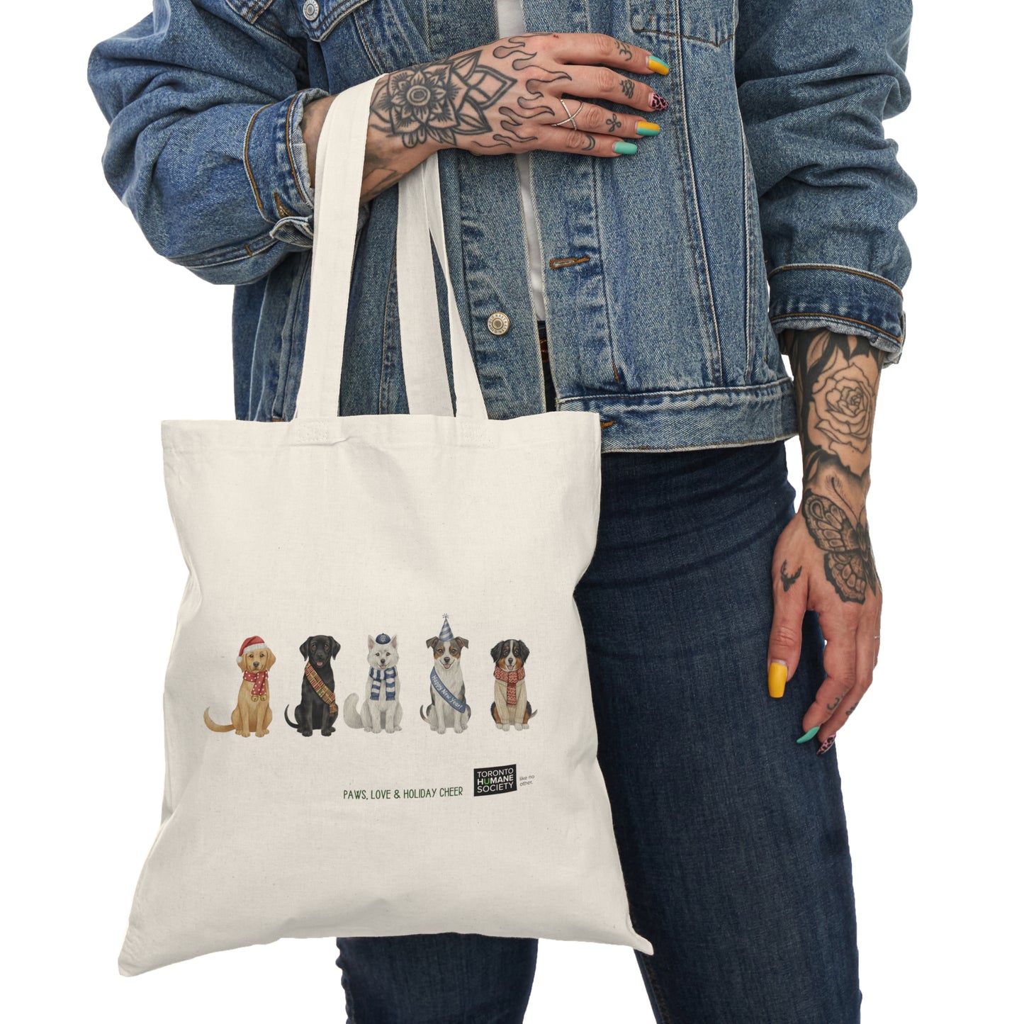 Tote Bag – Festive Dogs