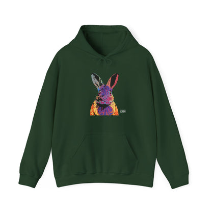 Unisex Hooded Sweatshirt - Abstract Rabbit