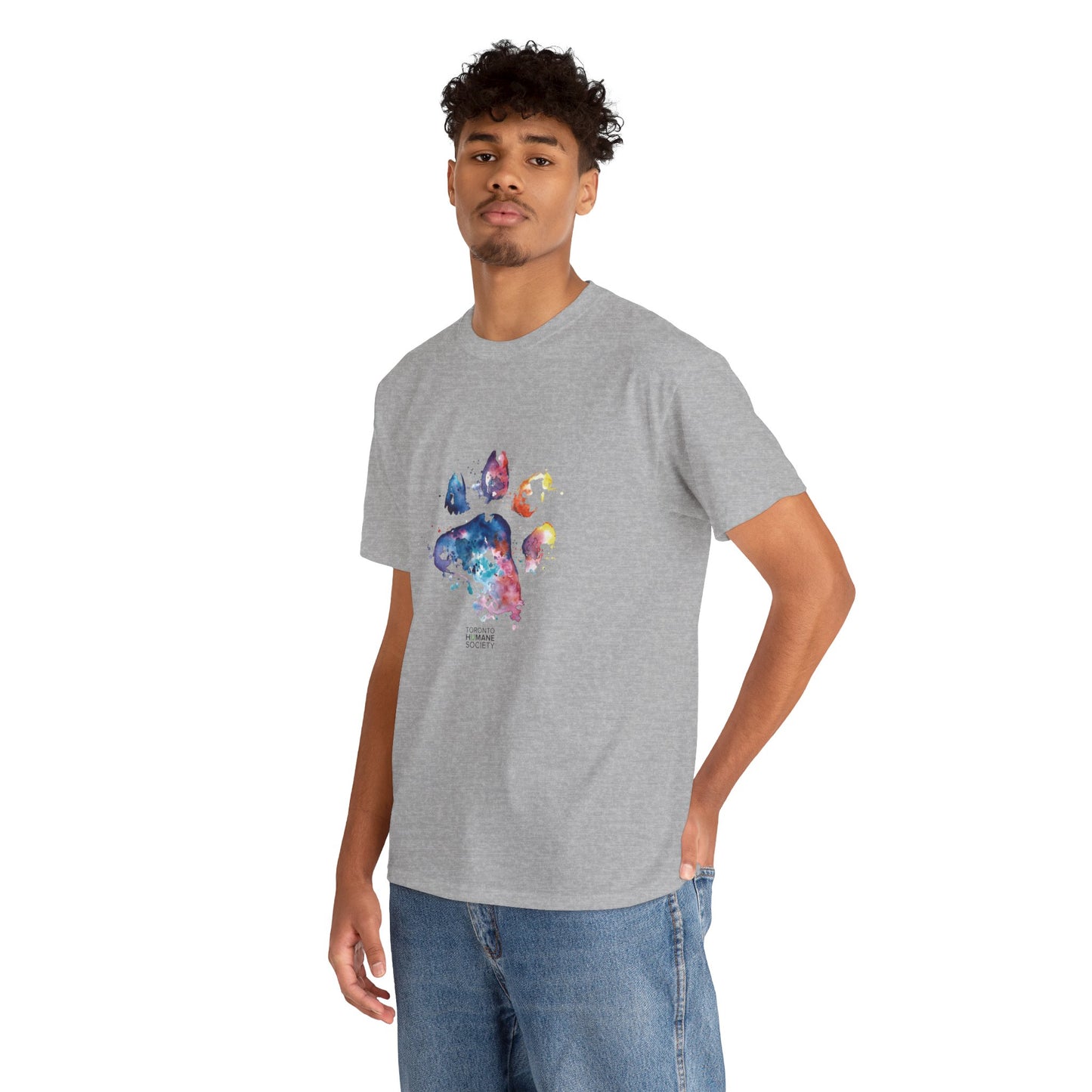 Unisex Cotton Tee - Paw Print