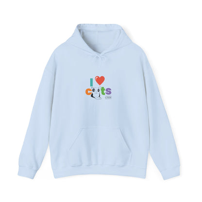 Unisex Hooded Sweatshirt - I Love Cats