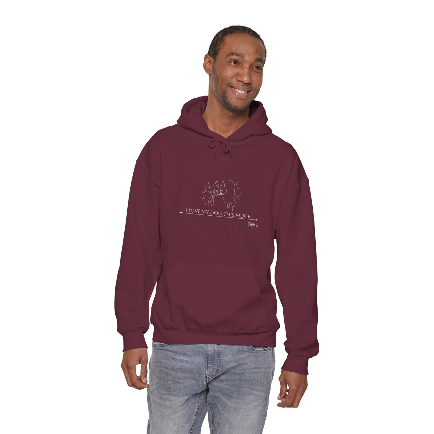 Unisex Hooded Sweatshirt - I Love My Dog This Much