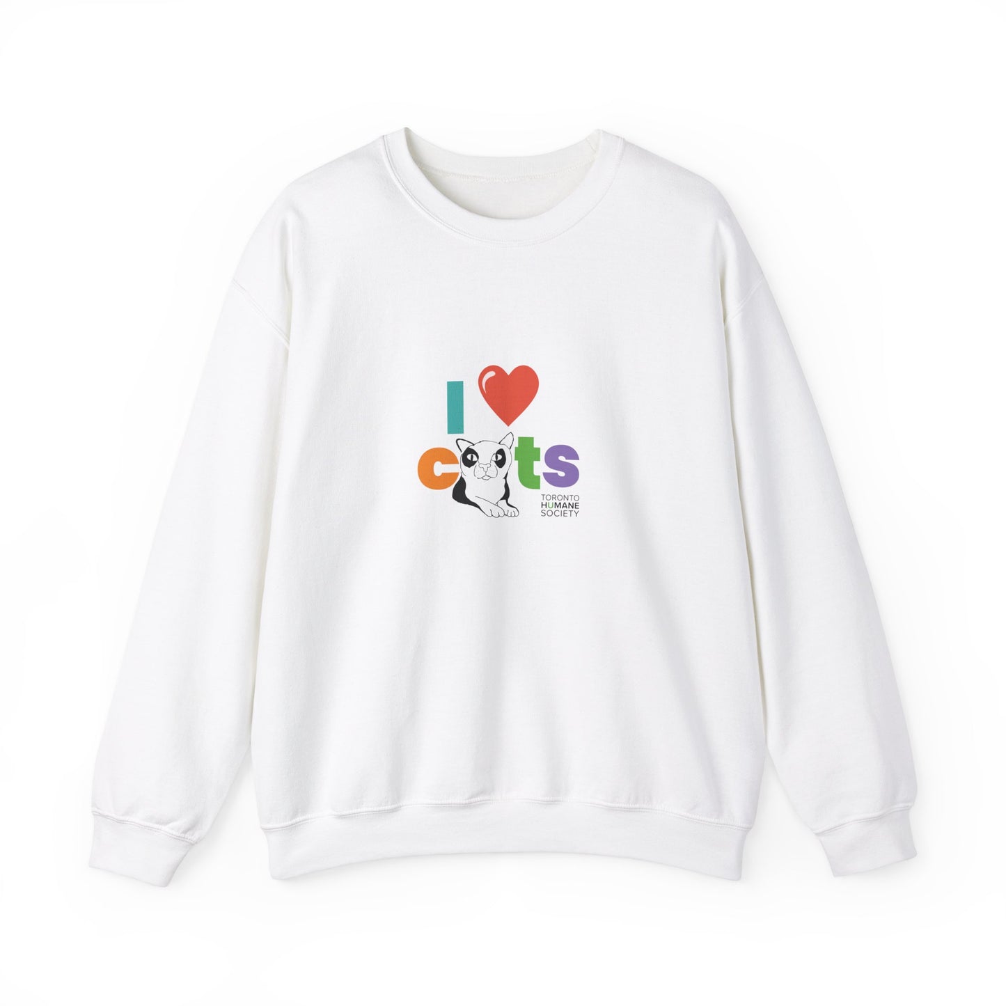 Unisex Crewneck Sweatshirt - I Love Cat